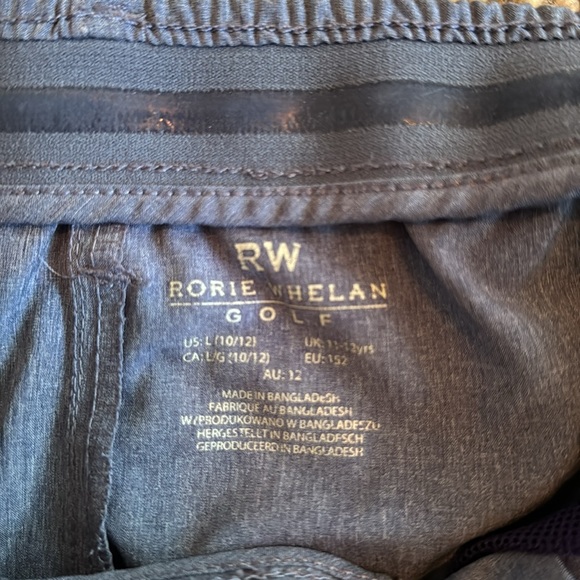 Boys Rorie Whelan Golf Shorts Charcoal Gray - Picture 3 of 3